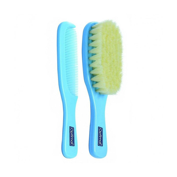 Extra Soft Natural Bristles Brush & Comb Set OPB-1082 - Yassine Stores