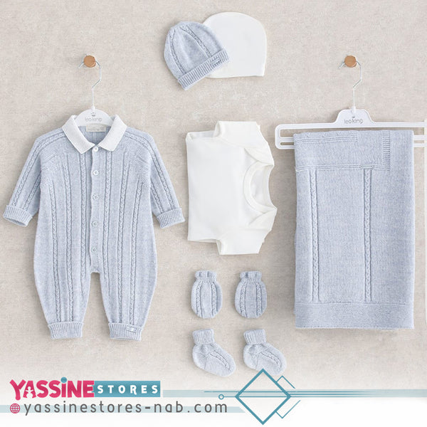 New Born 7 Piece Set (bleu)