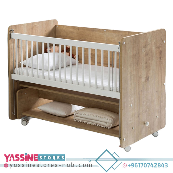 PRACTICAL WHEELED ROCKED MOTHER SIDE CRADLE - Yassine Stores