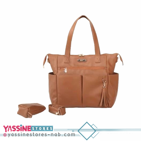 My Collection Victory Leather Mother Baby Care Bag