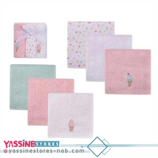 Hudson Baby 6Pcs Cotton Wash Cloths