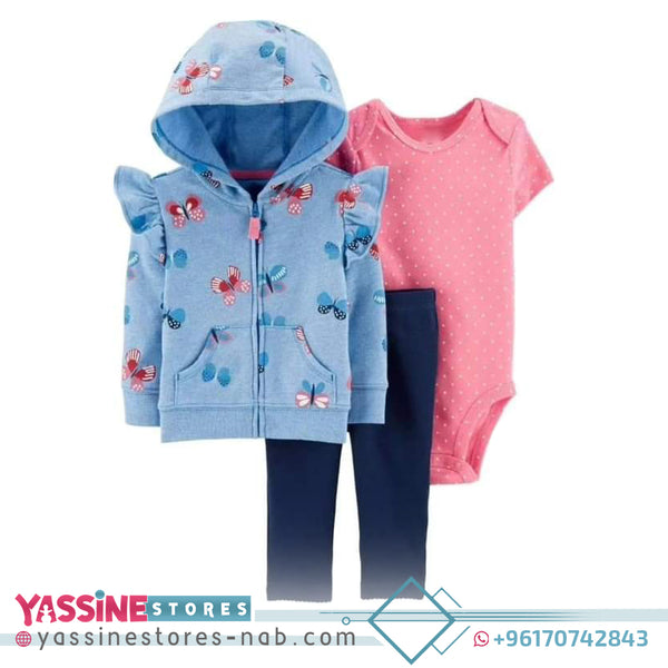 Carter's baby-girls 3-piece Layette Set - Yassine Stores