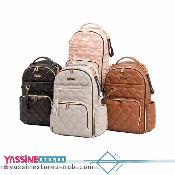 MY Collection Oeste Leather Mother Baby Care Backpack