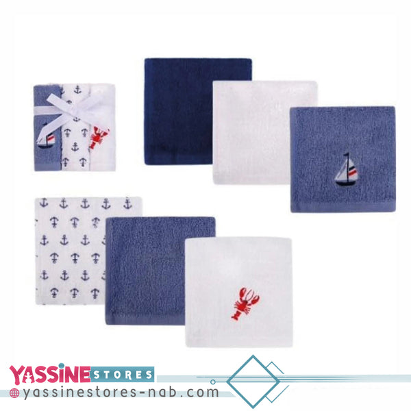 Hudson Baby 6Pcs Cotton Wash Cloths