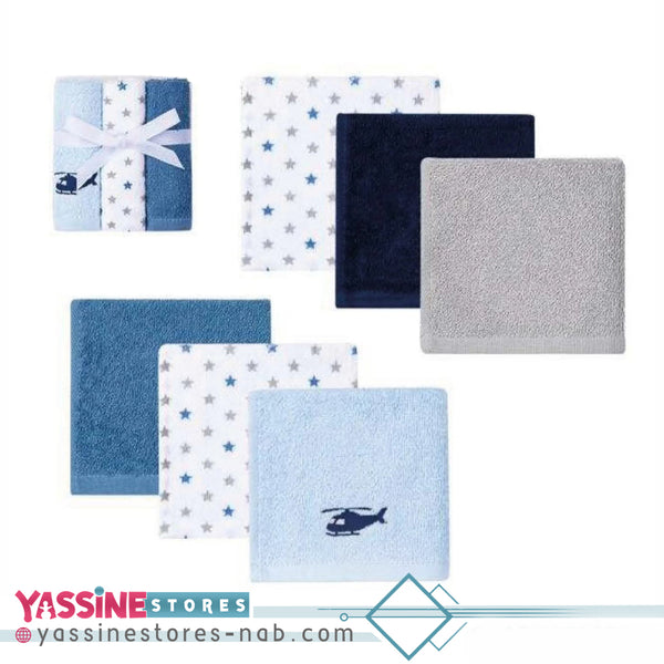 Hudson Baby 6Pcs Cotton Wash Cloths