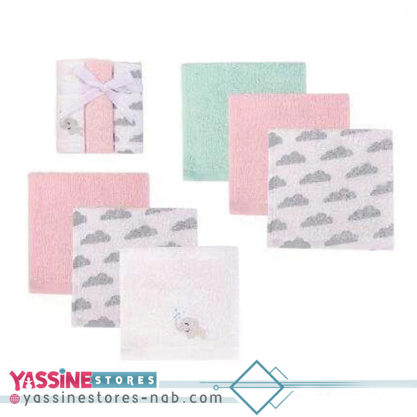 Hudson Baby 6Pcs Cotton Wash Cloths