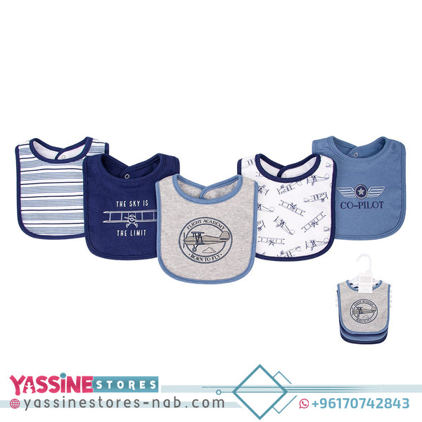 5pc Interlock Bib - Yassine Stores