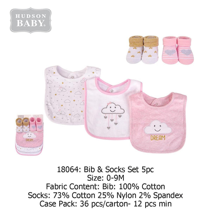 Bib & Socks Set 5pc  - Yassine Stores