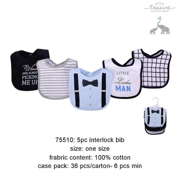 5pcs cotton bibs Yassine Stores