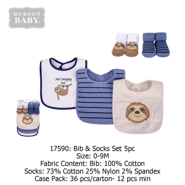 Bib & Socks Set 5pc - Yassine Stores