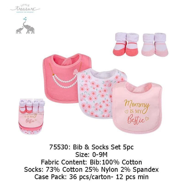 Bib & Socks Set 5pc - Yassine Stores