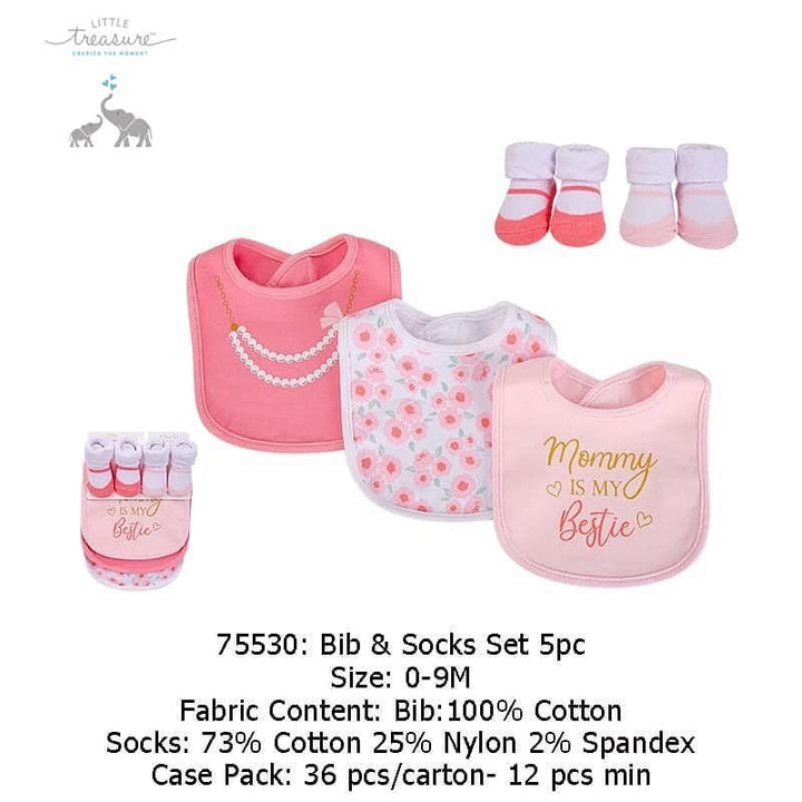 Bib & Socks Set 5pc - Yassine Stores