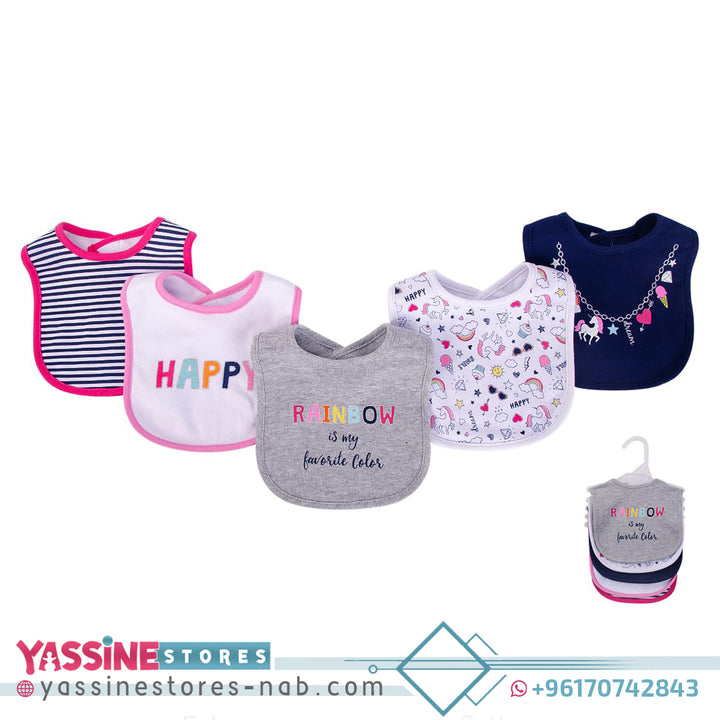 5pc Interlock Bib - Yassine Stores