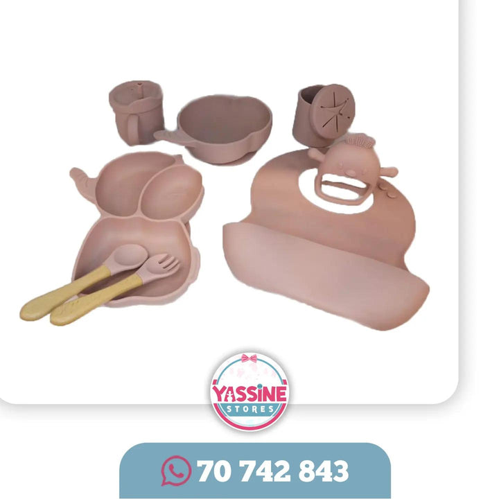 Baby Silicone Tableware Set - Yassine Stores