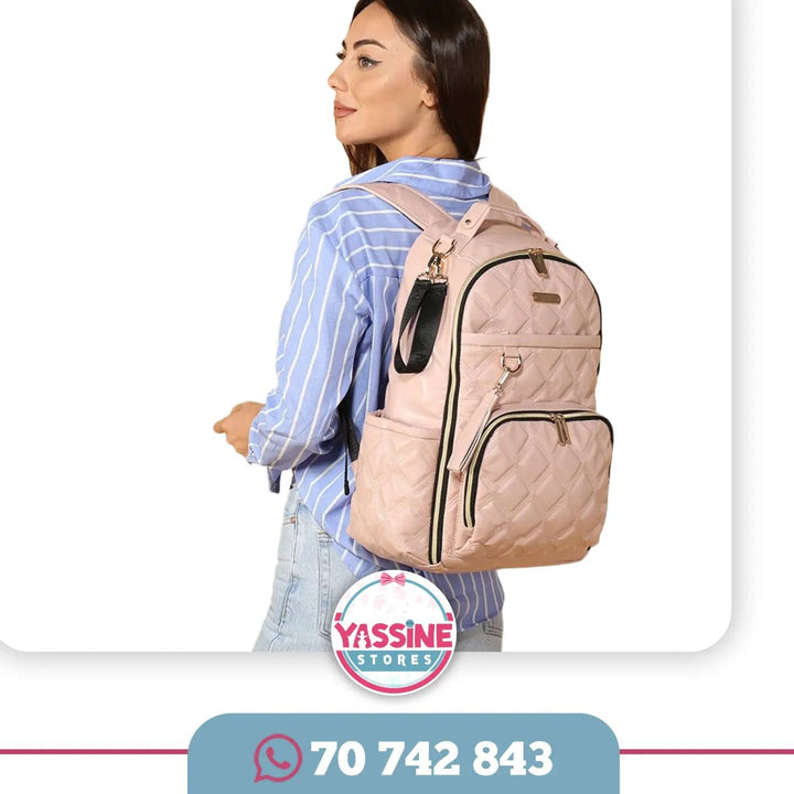 Leather mommy bag - Yassine Stores