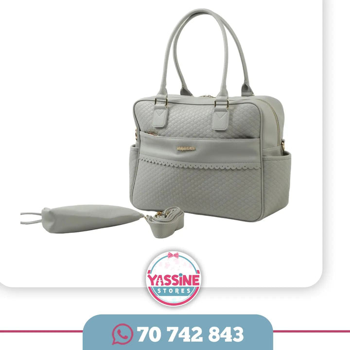 Leather mommy bag - Yassine Stores