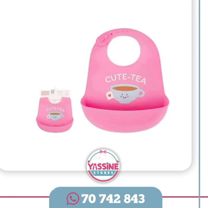 Baby soft silicone Bib - Yassine Stores