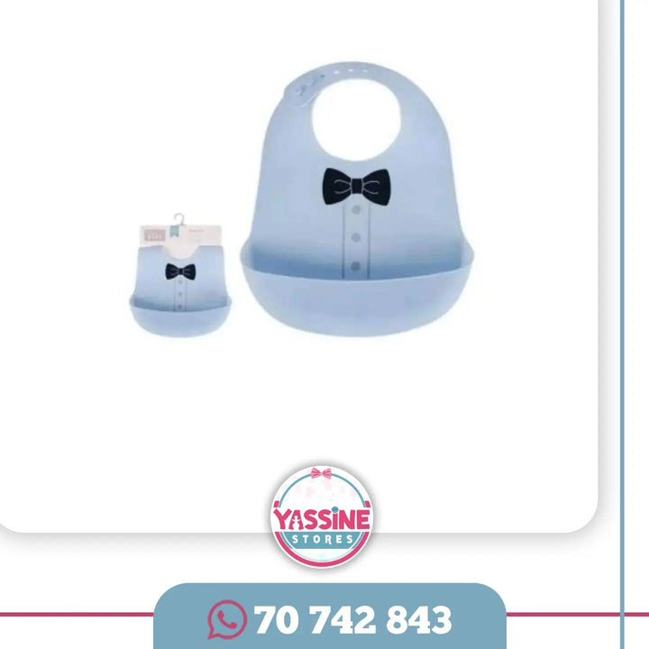 Baby soft silicone Bib - Yassine Stores