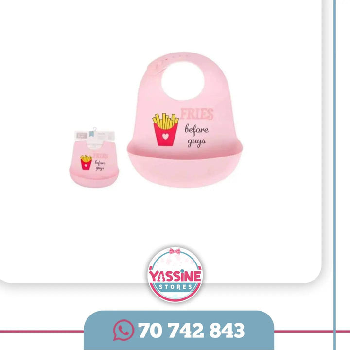 Baby soft silicone Bib - Yassine Stores