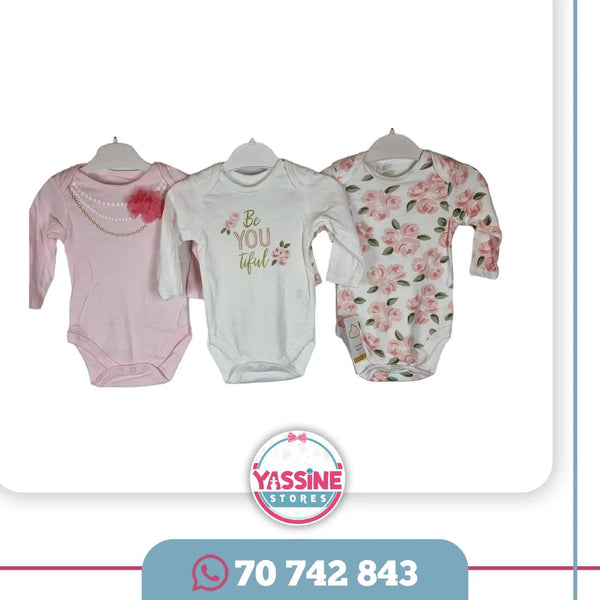 Three baby bodysuits - Yassine Stores