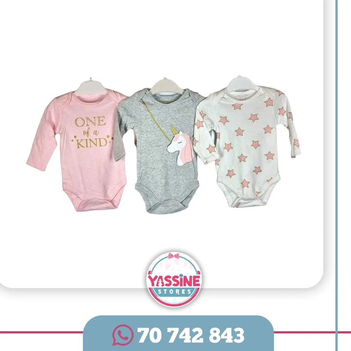 Three baby bodysuits - Yassine Stores