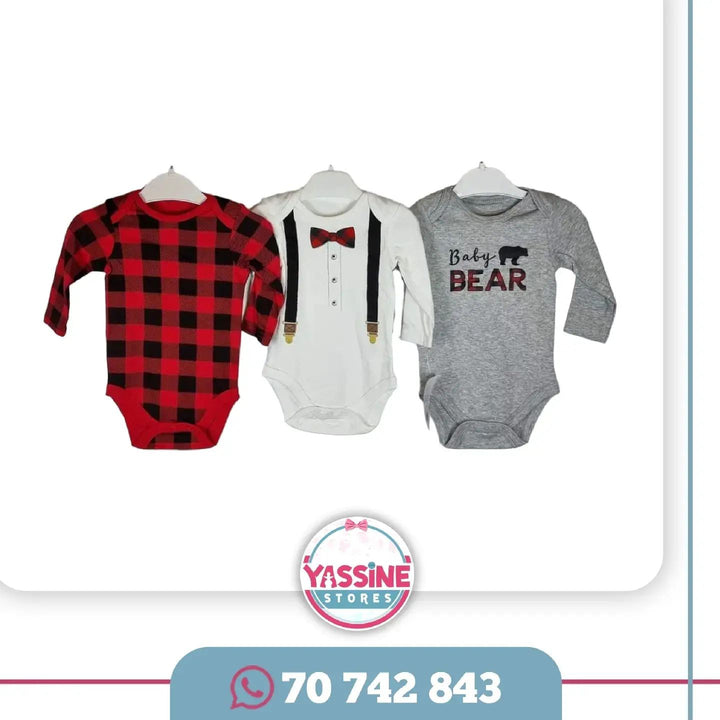 Three baby bodysuits - Yassine Stores