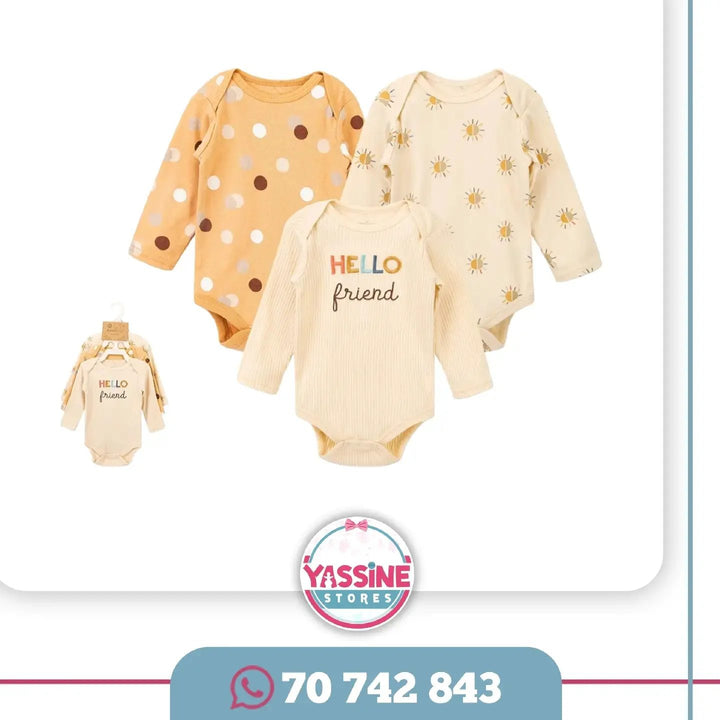 Three baby bodysuits - Yassine Stores