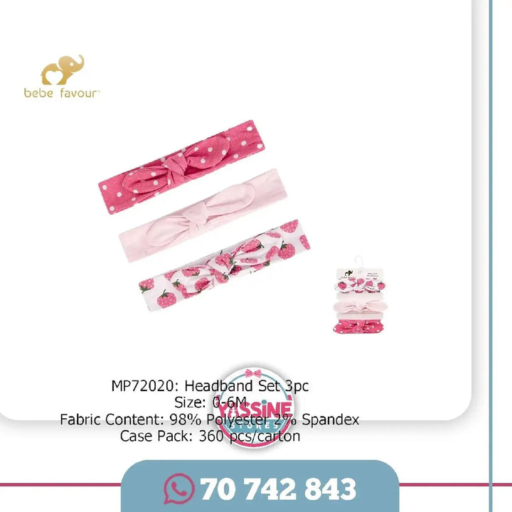 3 pcs headbands set Yassine Stores