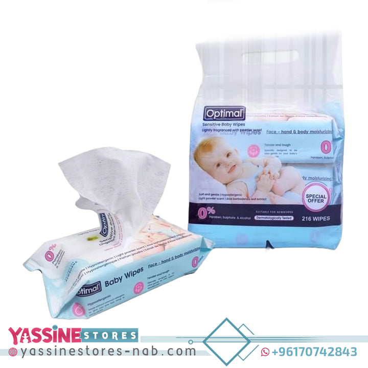 Optimal Sensitive Baby Wipes OPO-592 - Yassine Stores