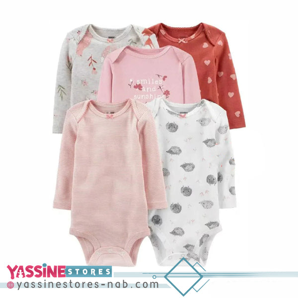 4-Piece Long Sleeve Bodysuits