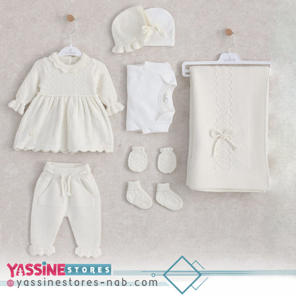 New Born 7 Piece Set (off-white)