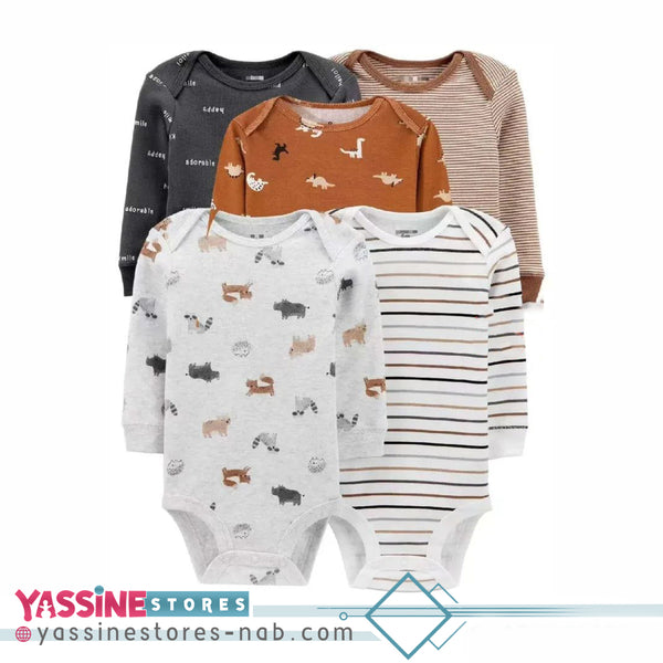 4-Piece Long Sleeve Bodysuits