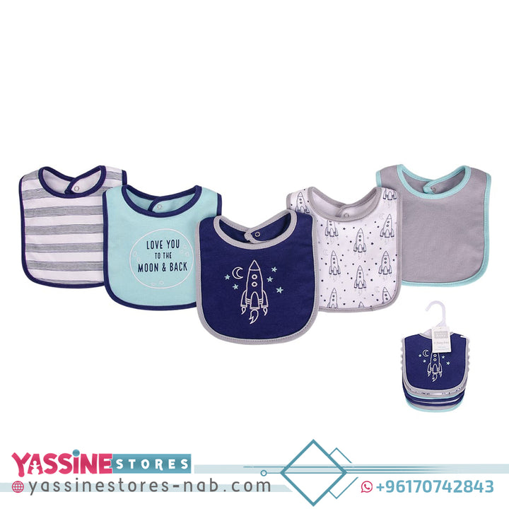 5pc Interlock Bib - Yassine Stores