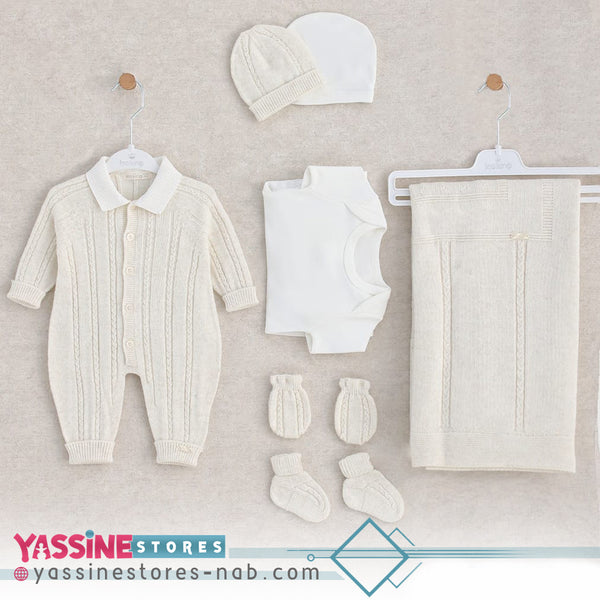 New Born 7 Piece Set (off-white)