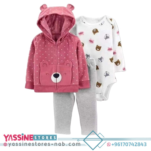 Carter's baby-girls 3-piece Layette Set - Yassine Stores