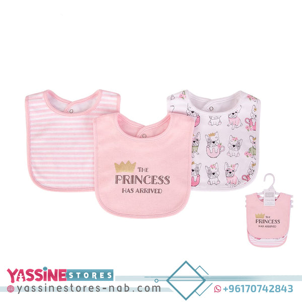 3pc Terry Drooler Bib With Peva Backing - Yassine Stores