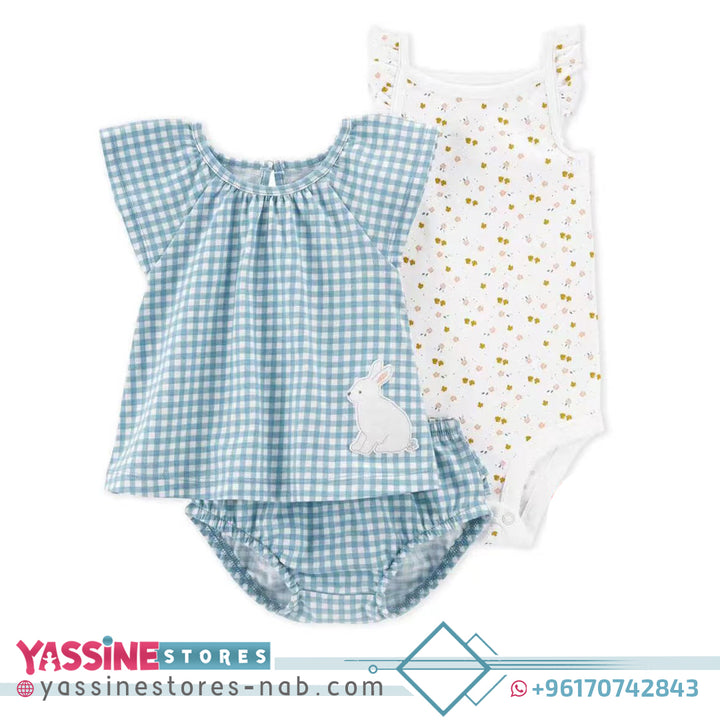 Baby 3-Piece Little Short Set - Yassine Stores