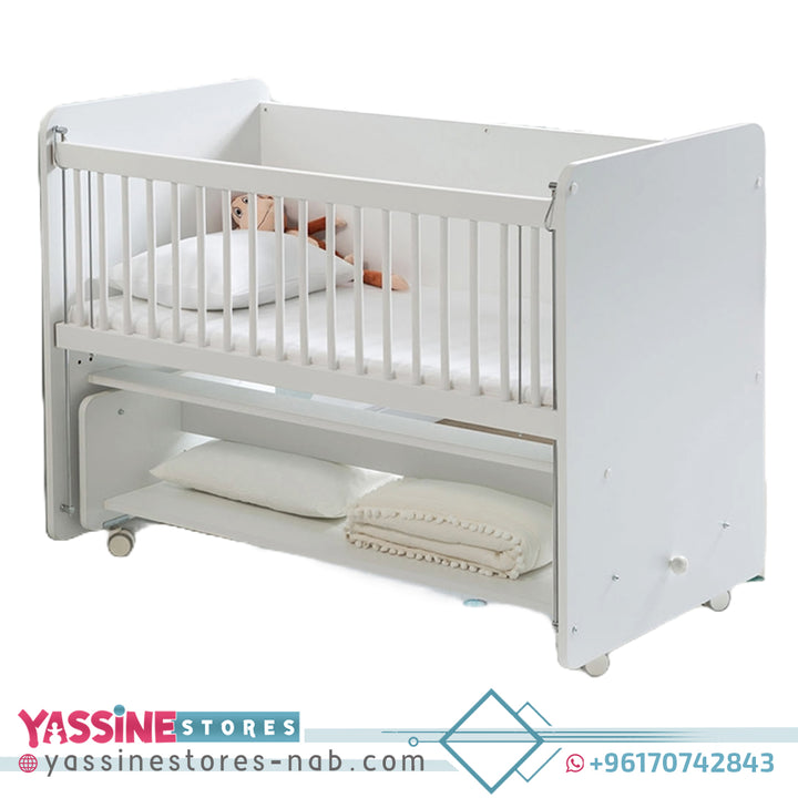 PRACTICAL WHEELED ROCKED MOTHER SIDE CRADLE - Yassine Stores