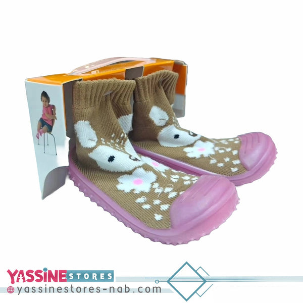 Flexible silicone–sole baby shoes