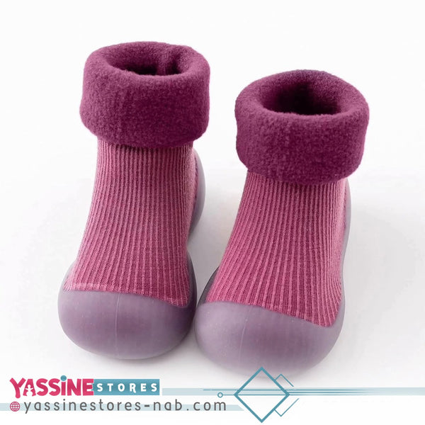 Flexible silicone–sole baby shoes