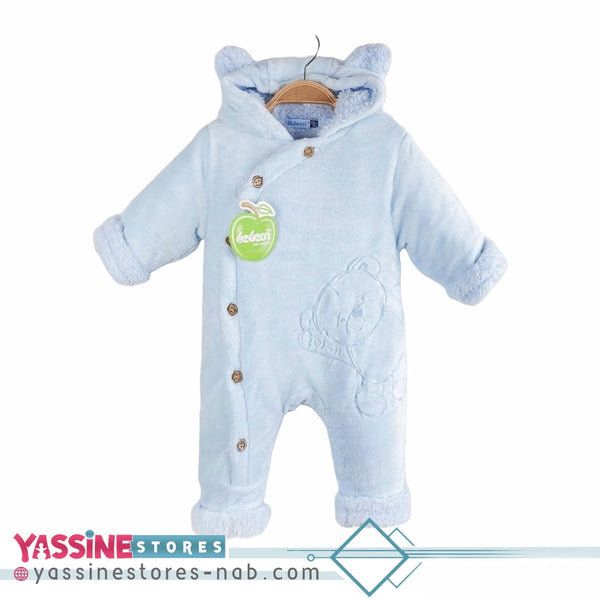 Warm winter overalls for babies Teddy bear